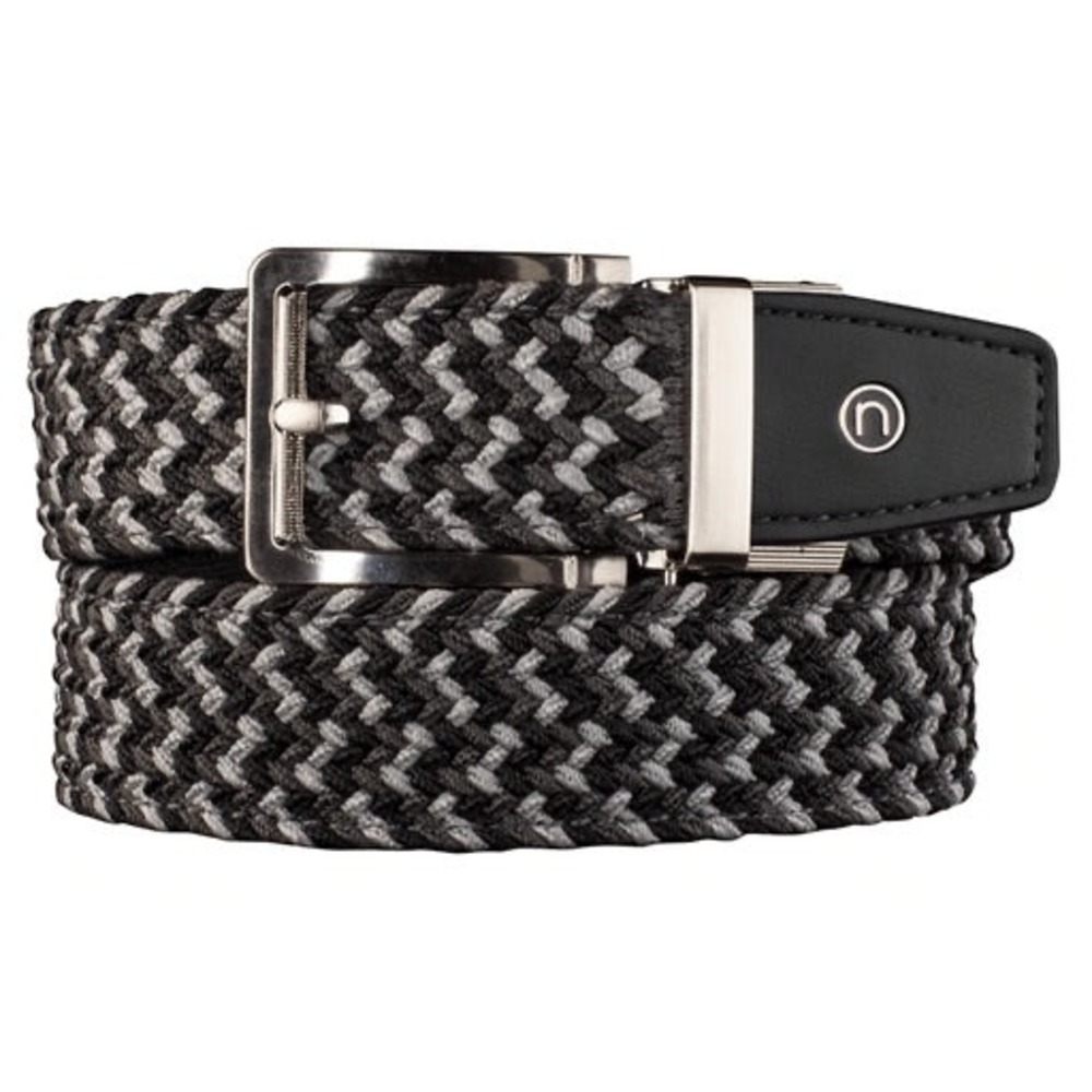 NWT Men's Nexbelt Braided Charcoal 2.0 Ratchet Golf Belt - Charcoal